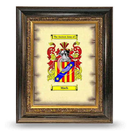 Mach Coat of Arms Framed - Heirloom