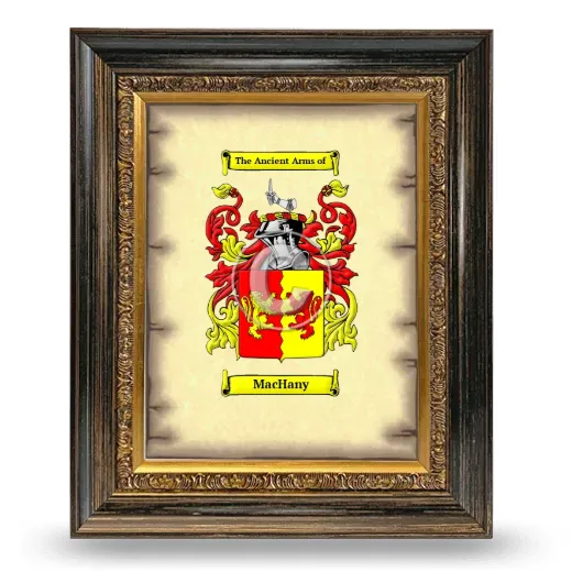 MacHany Coat of Arms Framed - Heirloom