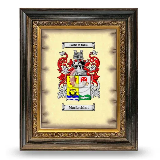 MacLachlan Coat of Arms Framed - Heirloom