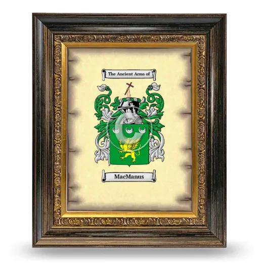 MacManus Coat of Arms Framed - Heirloom