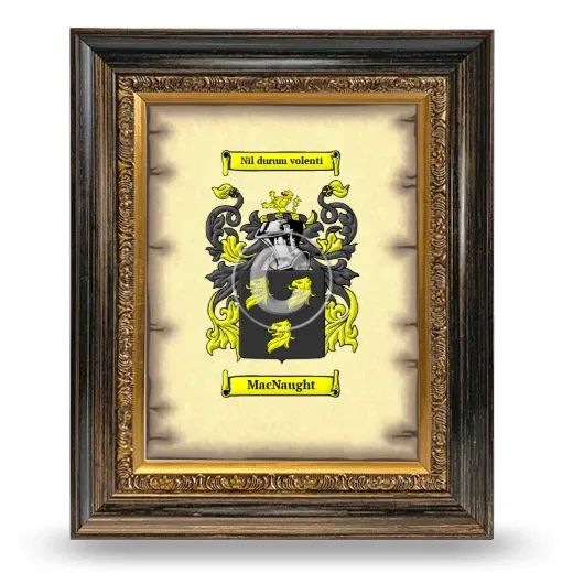 MacNaught Coat of Arms Framed - Heirloom
