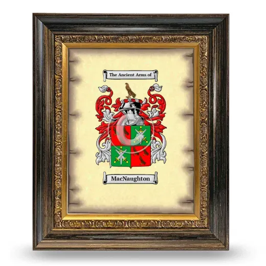 MacNaughton Coat of Arms Framed - Heirloom