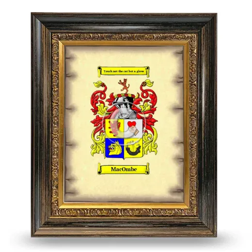 MacOmbe Coat of Arms Framed - Heirloom