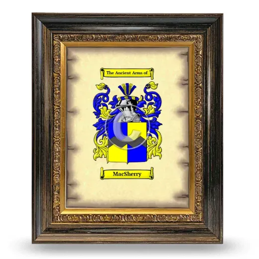 Macsherry Coat of Arms Framed - Heirloom