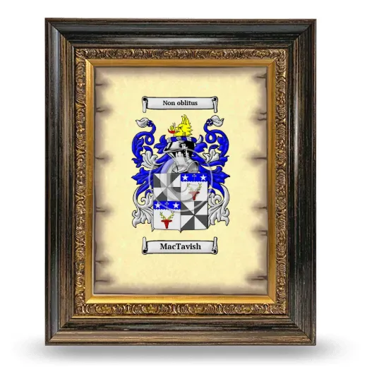 MacTavish Coat of Arms Framed - Heirloom