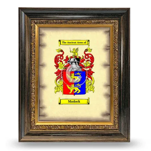 Madock Coat of Arms Framed - Heirloom