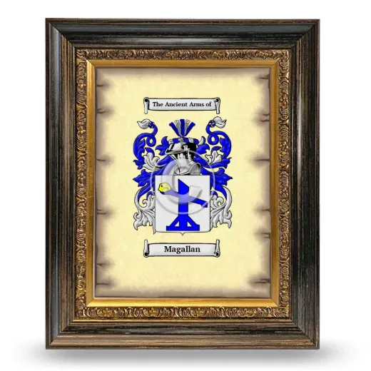Magallan Coat of Arms Framed - Heirloom