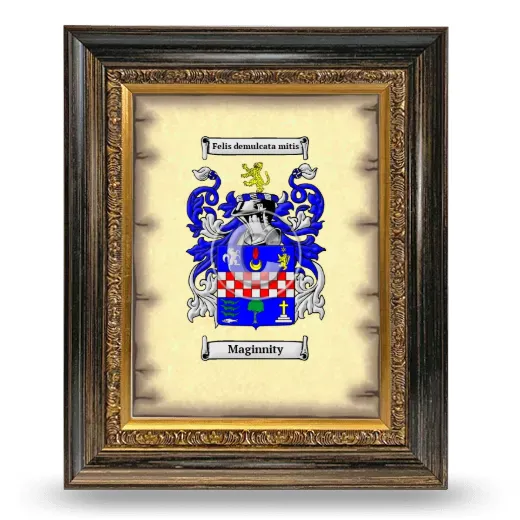 Maginnity Coat of Arms Framed - Heirloom