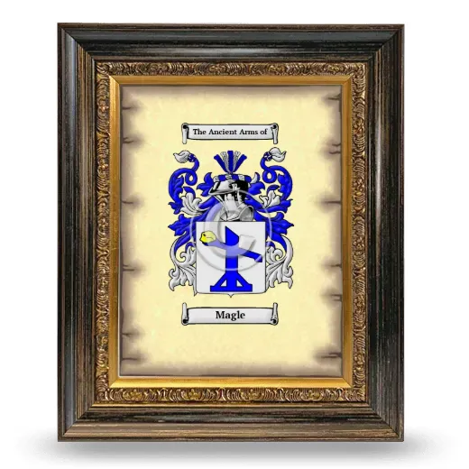 Magle Coat of Arms Framed - Heirloom