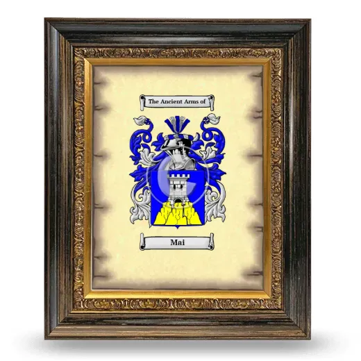 Mai Coat of Arms Framed - Heirloom