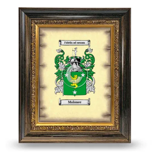 Malonee Coat of Arms Framed - Heirloom