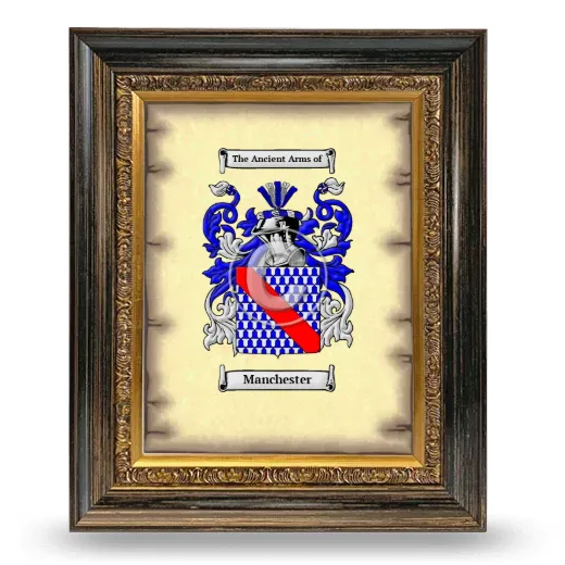 Manchester Coat of Arms Framed - Heirloom