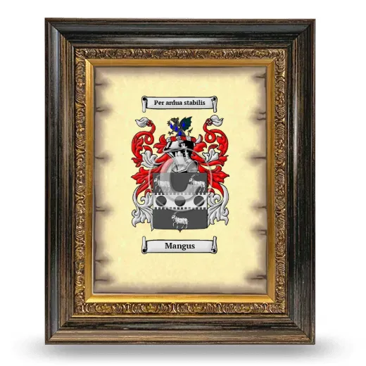 Mangus Coat of Arms Framed - Heirloom