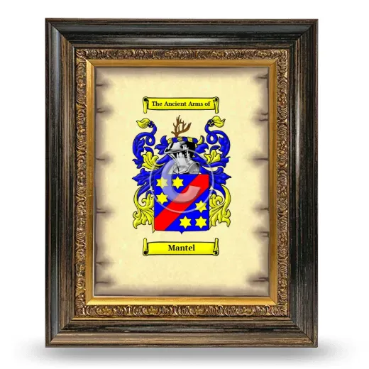 Mantel Coat of Arms Framed - Heirloom