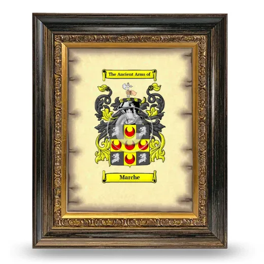 Marche Coat of Arms Framed - Heirloom