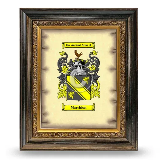 Marchion Coat of Arms Framed - Heirloom