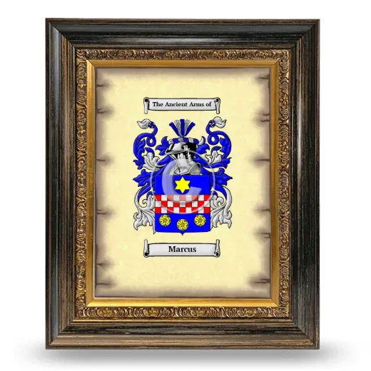 Marcus Coat of Arms Framed - Heirloom