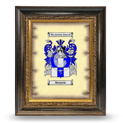 Marjorie Coat of Arms Framed - Heirloom