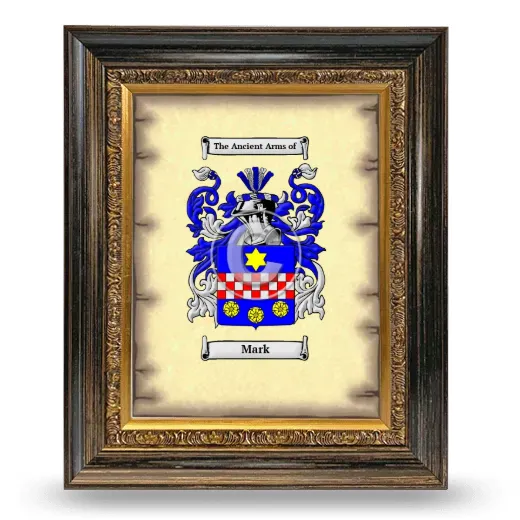 Mark Coat of Arms Framed - Heirloom