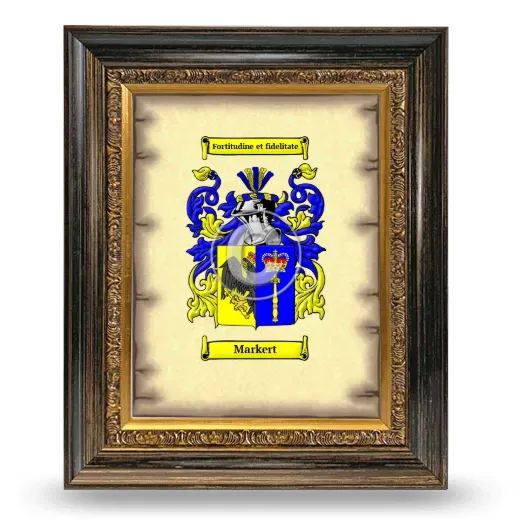Markert Coat of Arms Framed - Heirloom