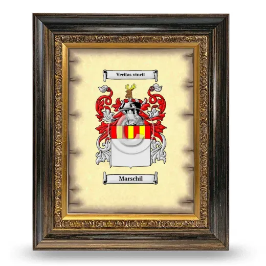 Marschil Coat of Arms Framed - Heirloom