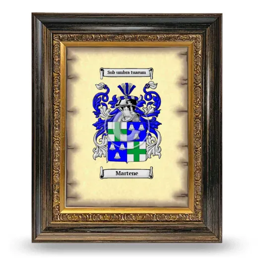Martene Coat of Arms Framed - Heirloom