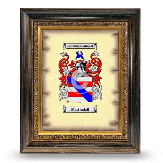 Martindall Coat of Arms Framed - Heirloom