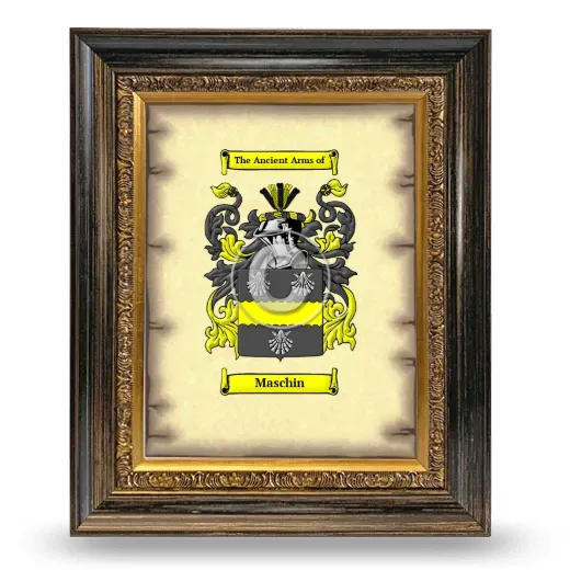 Maschin Coat of Arms Framed - Heirloom