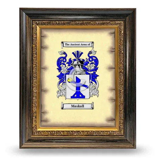 Maskall Coat of Arms Framed - Heirloom