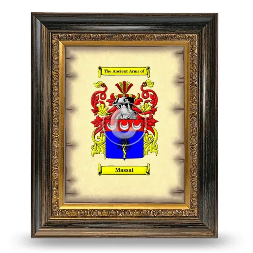 Massai Coat of Arms Framed - Heirloom