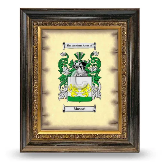 Massai Coat of Arms Framed - Heirloom