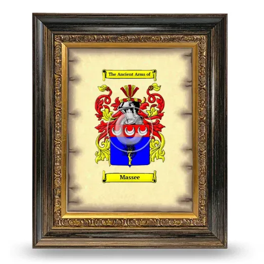 Massee Coat of Arms Framed - Heirloom