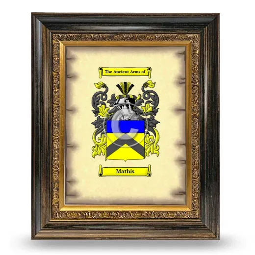 Mathis Coat of Arms Framed - Heirloom