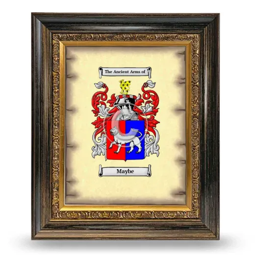 Maybe Coat of Arms Framed - Heirloom