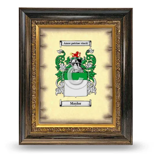 Maylor Coat of Arms Framed - Heirloom