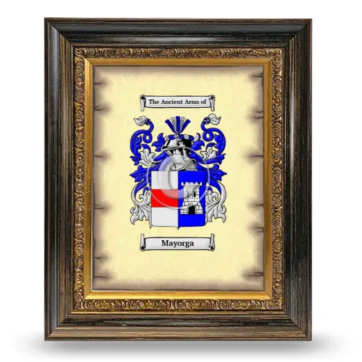 Mayorga Coat of Arms Framed - Heirloom