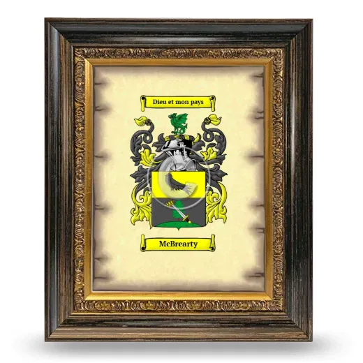 McBrearty Coat of Arms Framed - Heirloom