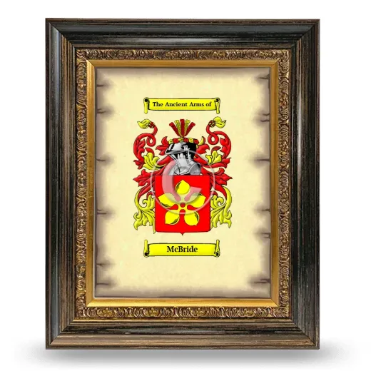 McBride Coat of Arms Framed - Heirloom