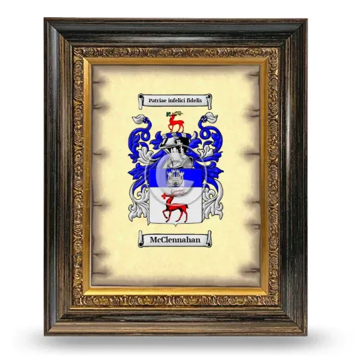McClennahan Coat of Arms Framed - Heirloom