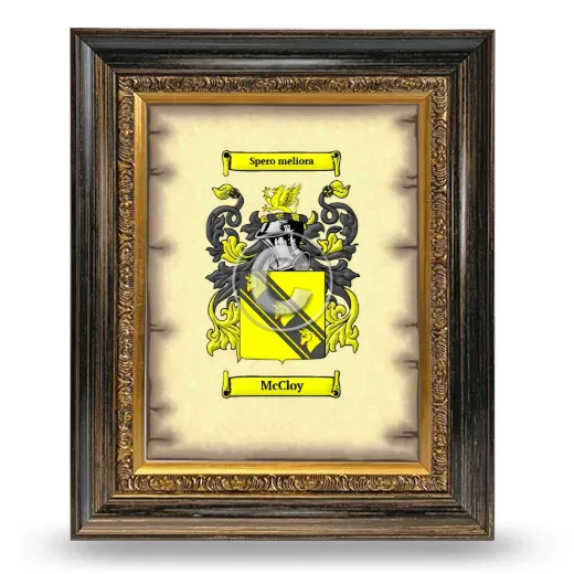 McCloy Coat of Arms Framed - Heirloom