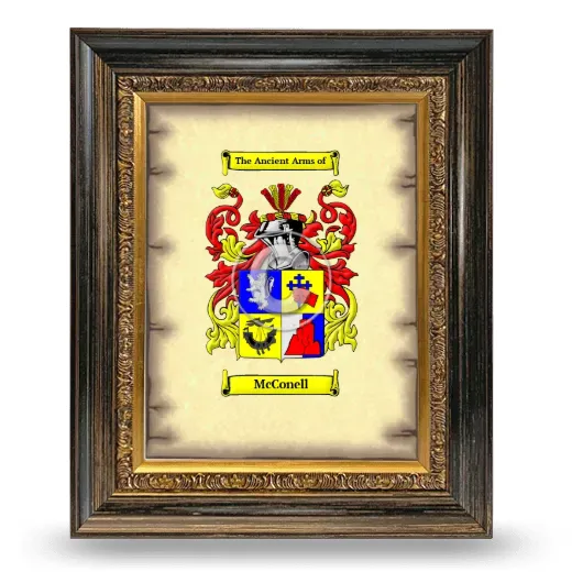 McConell Coat of Arms Framed - Heirloom