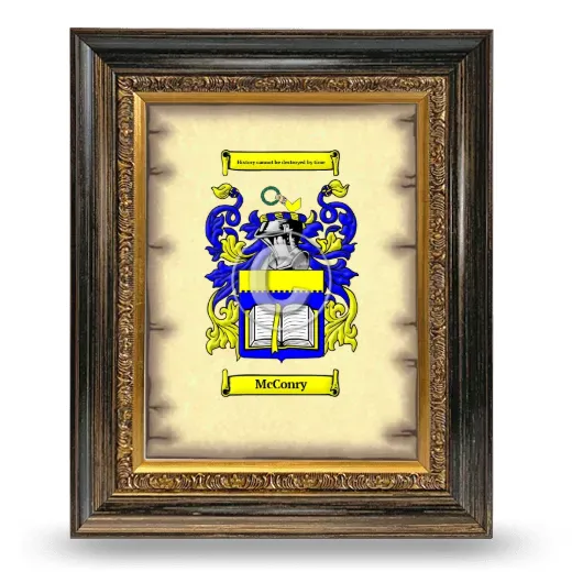 McConry Coat of Arms Framed - Heirloom
