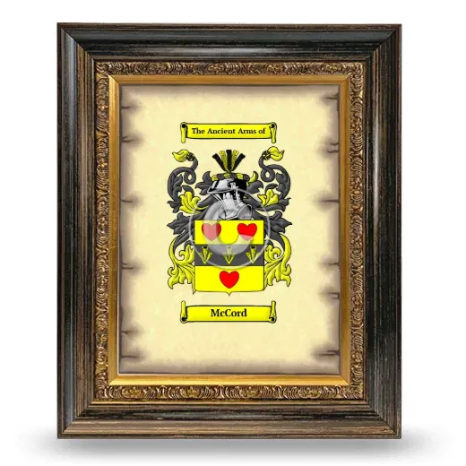 McCord Coat of Arms Framed - Heirloom