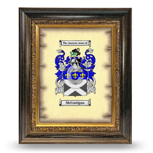 McCostigan Coat of Arms Framed - Heirloom