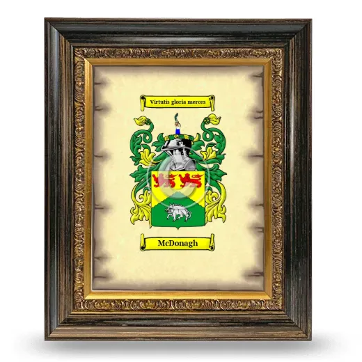 McDonagh Coat of Arms Framed - Heirloom