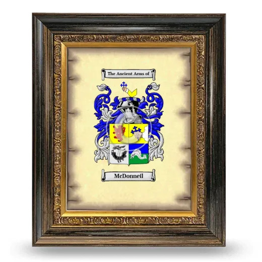 McDonneil Coat of Arms Framed - Heirloom