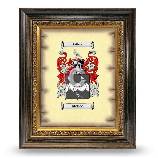 McDoo Coat of Arms Framed - Heirloom