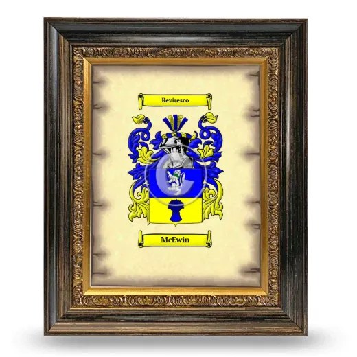 McEwin Coat of Arms Framed - Heirloom
