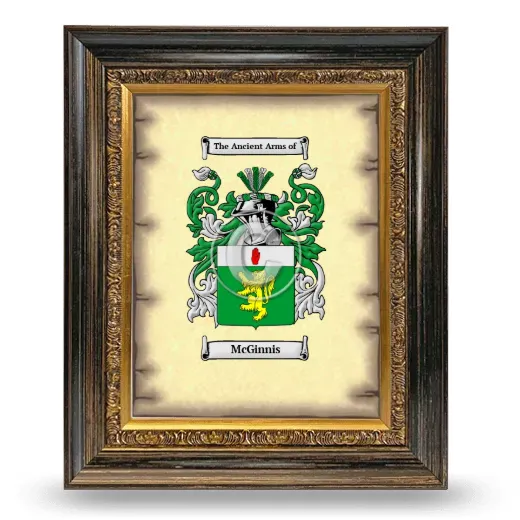 McGinnis Coat of Arms Framed - Heirloom