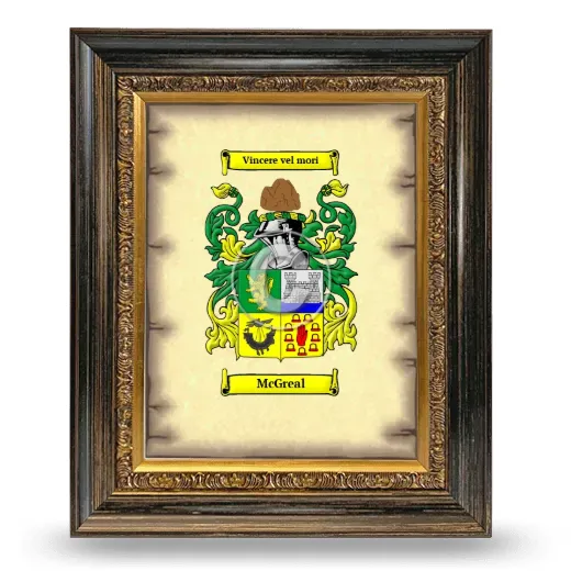McGreal Coat of Arms Framed - Heirloom